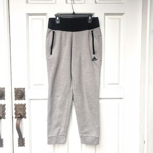 Adidas Gray Crop Jogger Sweatpant S
